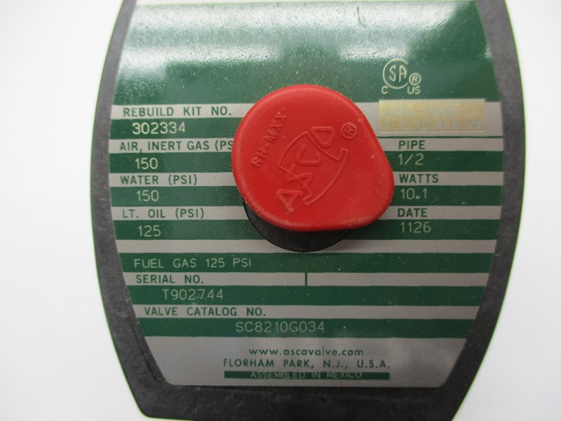 ASCO SC810210G034 120/60 110/50 NSNP