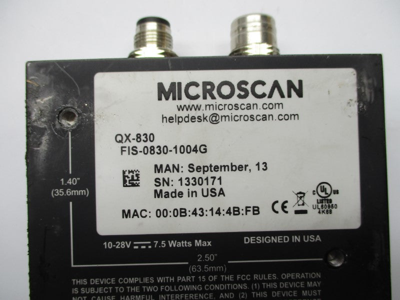 MICROSCAN FIS-0830-1004G UNMP