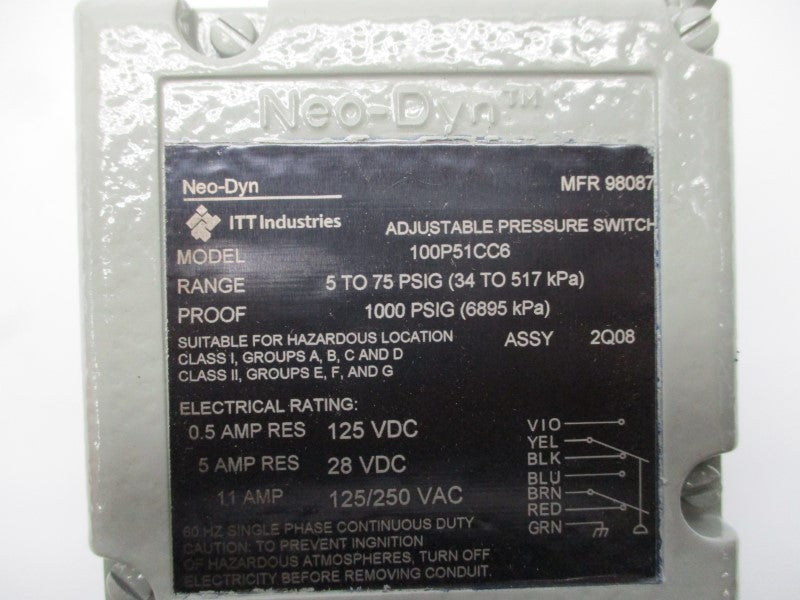 ITT INDUSTRIES 100P51CC6 NSNP