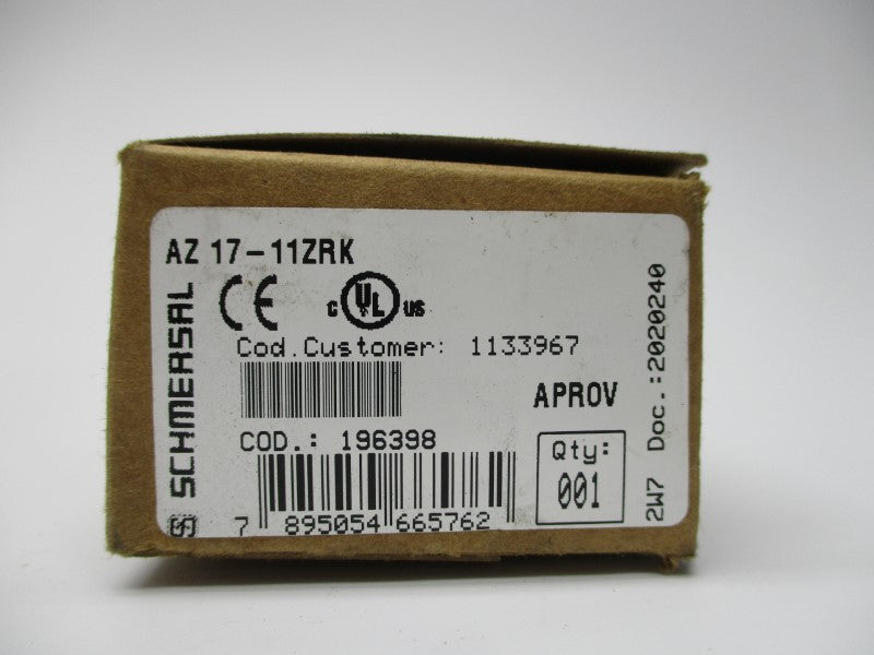 SCHMERSAL AZ17-11ZRK NSMP