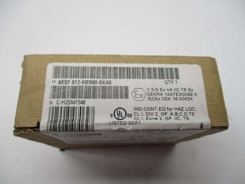 SIEMENS 6ES7972-0BB60-0XA0 NSFS