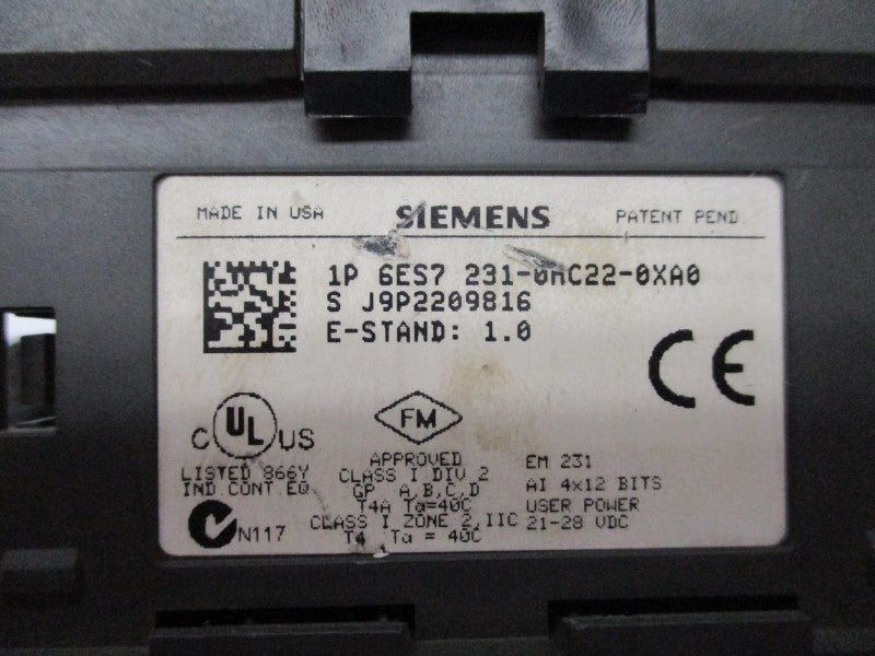 SIEMENS 6ES7231-0HC22-0XA0 NSNP