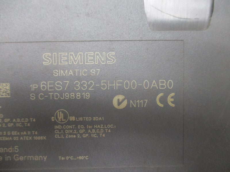 SIEMENS 6ES7332-5HF00-0AB0 NSNP