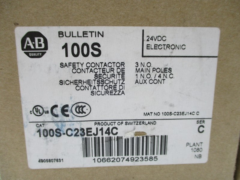 ALLEN BRADLEY 100S-C23EJ14C SER. C 24VDC  (BR/WH) NSMP