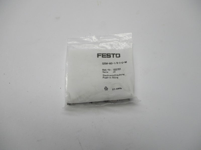 FESTO QSM-M3-1/8-I-U-M 183751 (PKG OF 10) NSMP