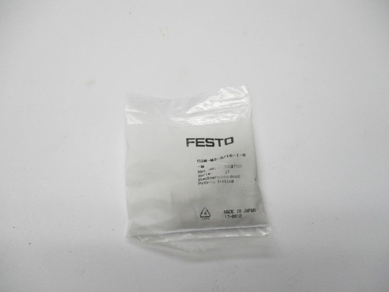 FESTO QSM-M3-3/16-I-U-M 183752 (PKG OF 10) NSMP