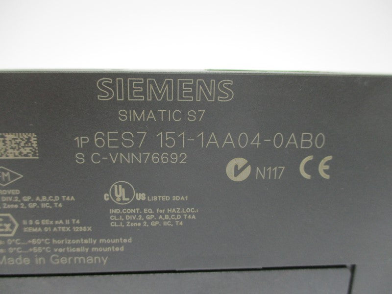 SIEMENS 6ES7151-1AA04-0AB0 NSNP