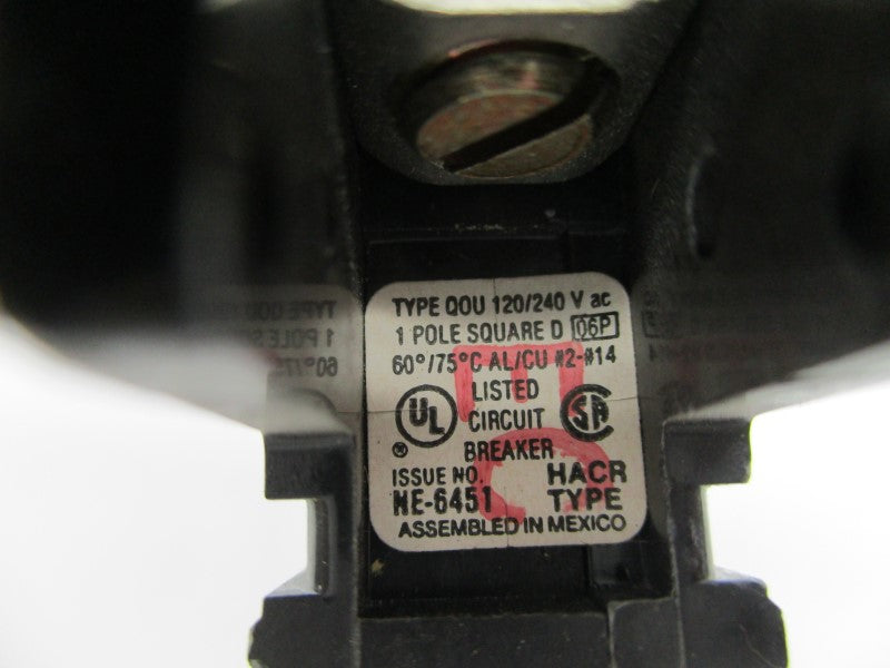 SQUARE D QOU130 30A 120/240VAC UNMP