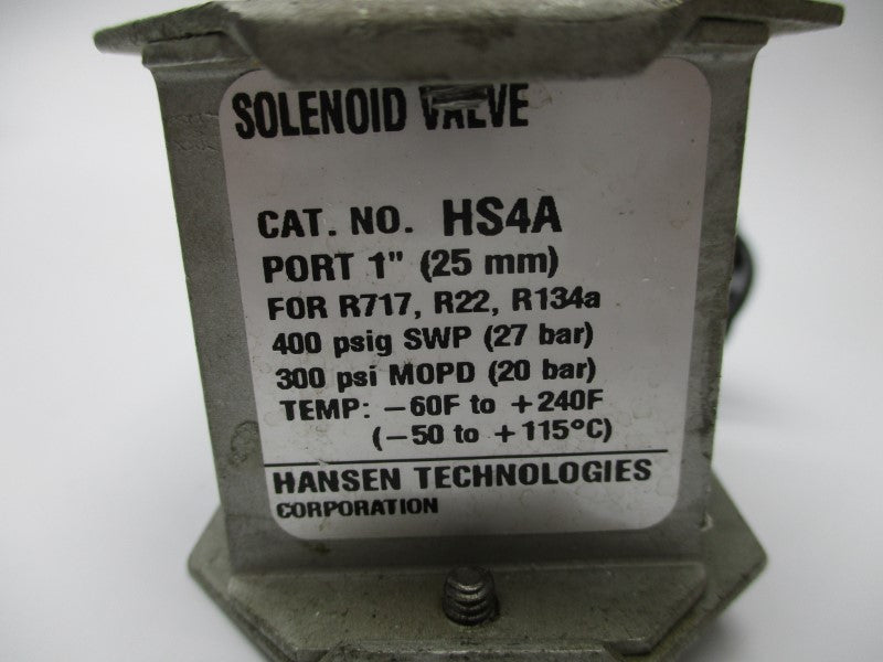 HANSEN TECHNOLOGIES 70-0362 UNMP
