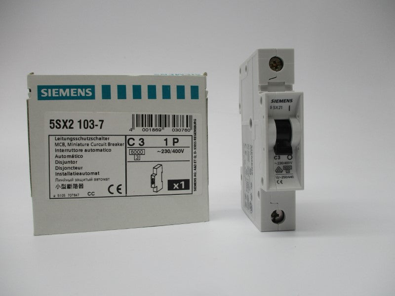 SIEMENS 5SX2-103-7 3A 230/400V NSMP