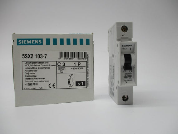 SIEMENS 5SX2-103-7 3A 230/400V NSMP