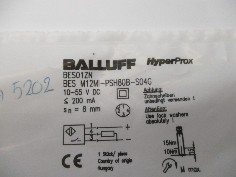 BALLUFF BES M12MI-PSH80B-S04G BES01ZN NSMP