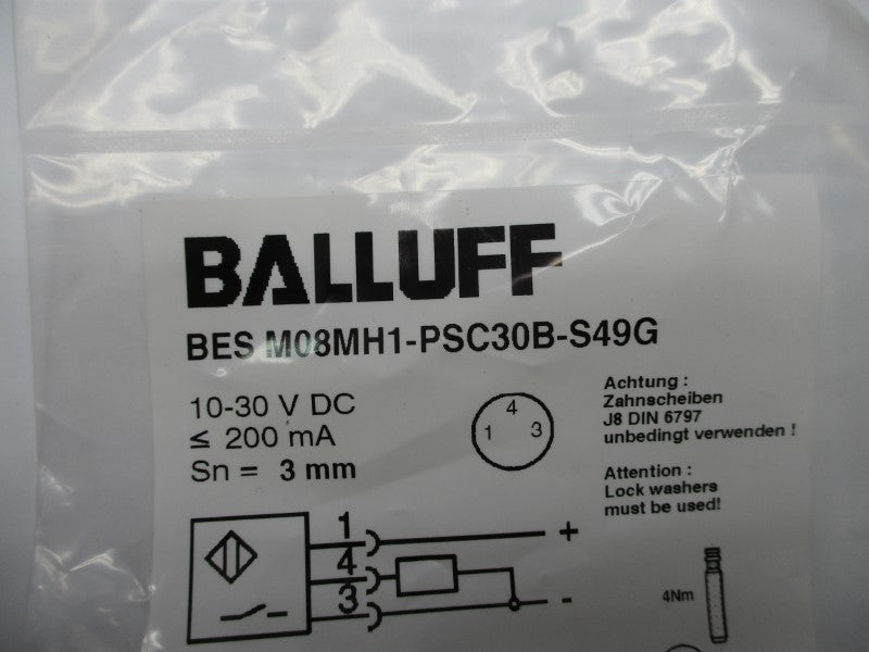 BALLUFF BESM08MH1-PSC30B-S49G NSMP