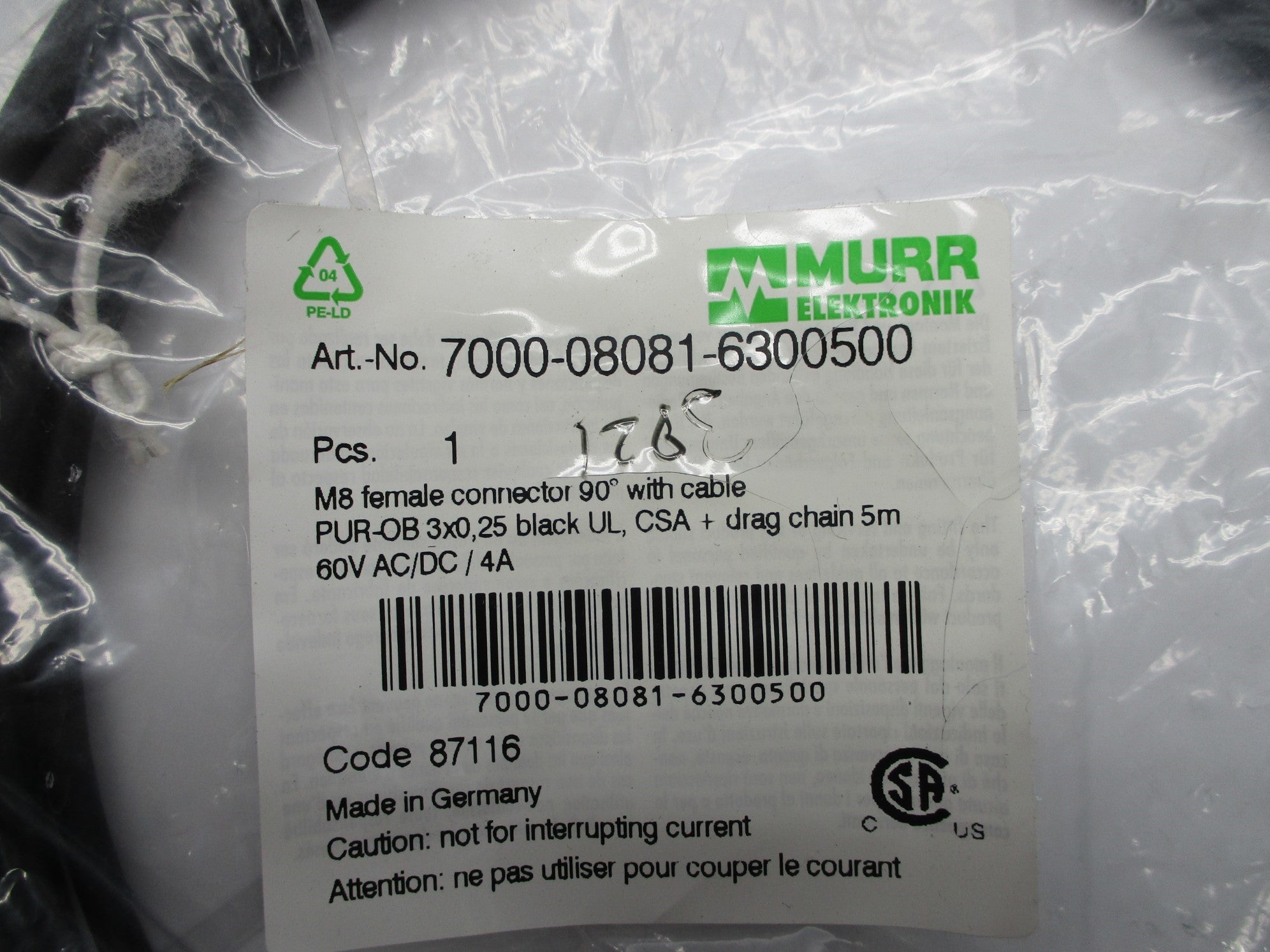 MURR ELEKTRONIK 7000-08081-6300500 NSMP