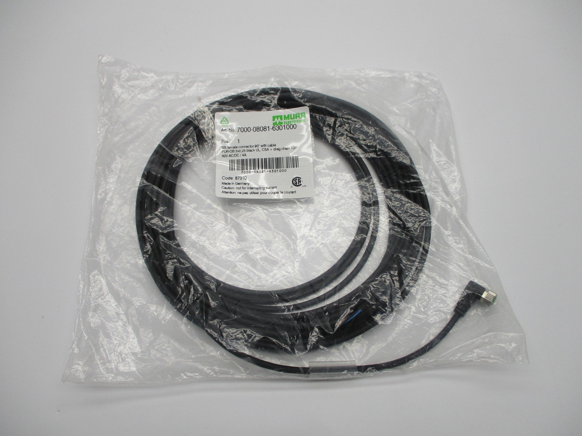 MURR ELEKTRONIK 7000-08081-6301000 60VAC/DC 4A NSMP
