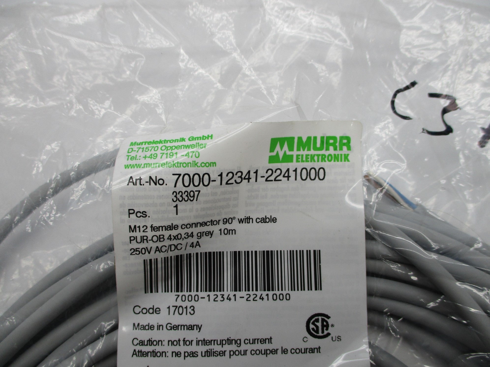 MURR ELEKTRONIK 7000-12341-2241000 NSMP