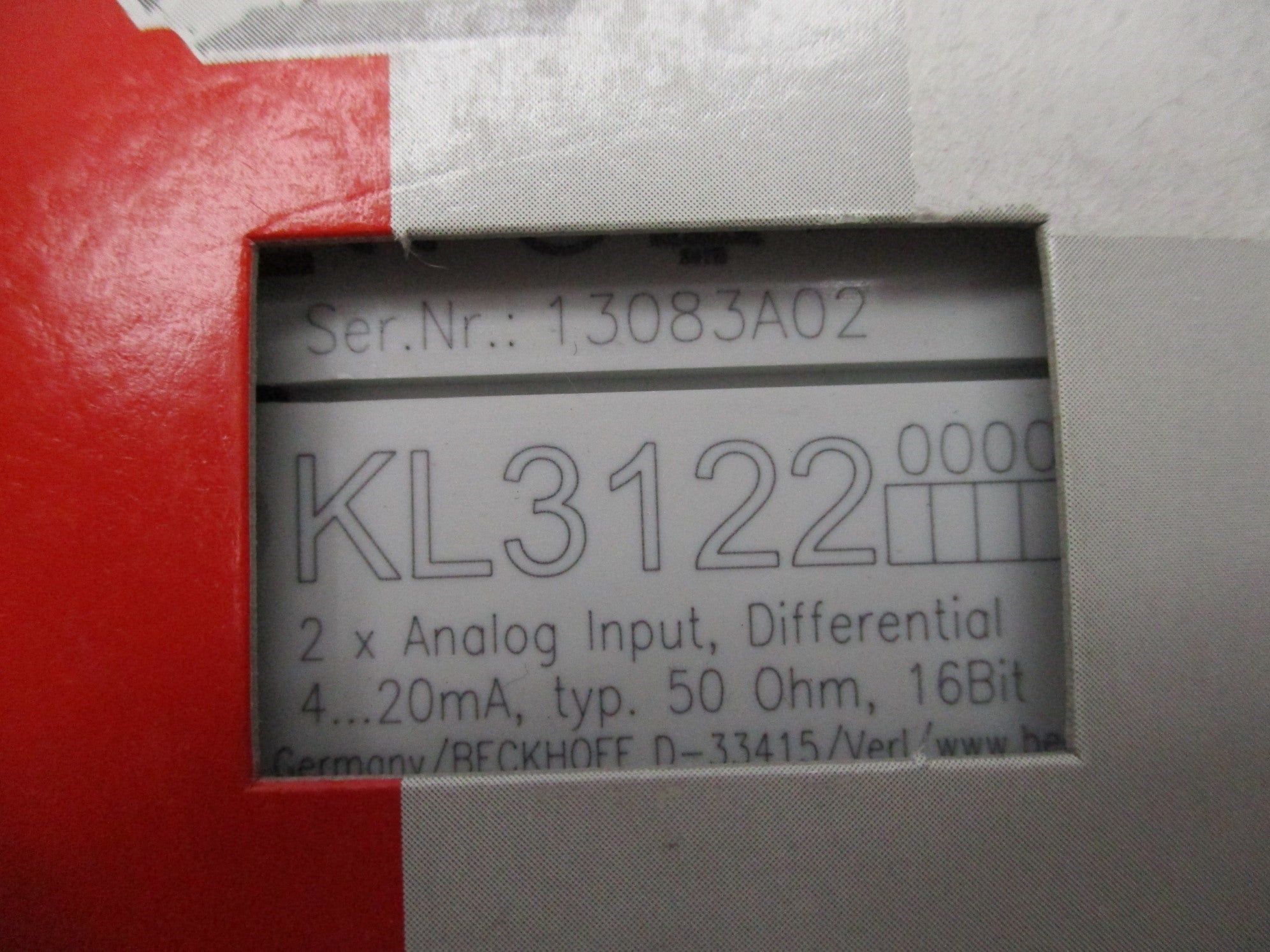 BECKHOFF KL3122 NSMP