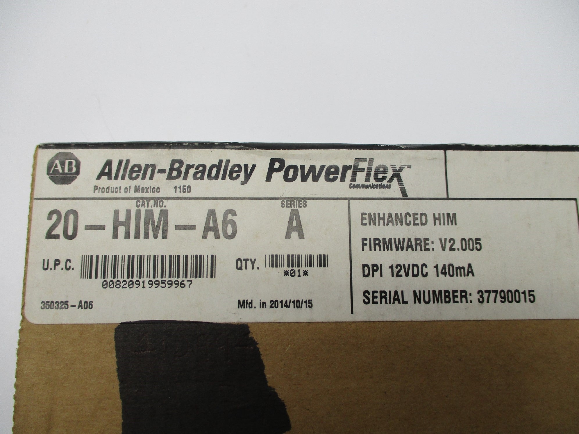ALLEN BRADLEY 20-HIM-A6 SER. A F/W 2.005 DATE: 2014 NSFS