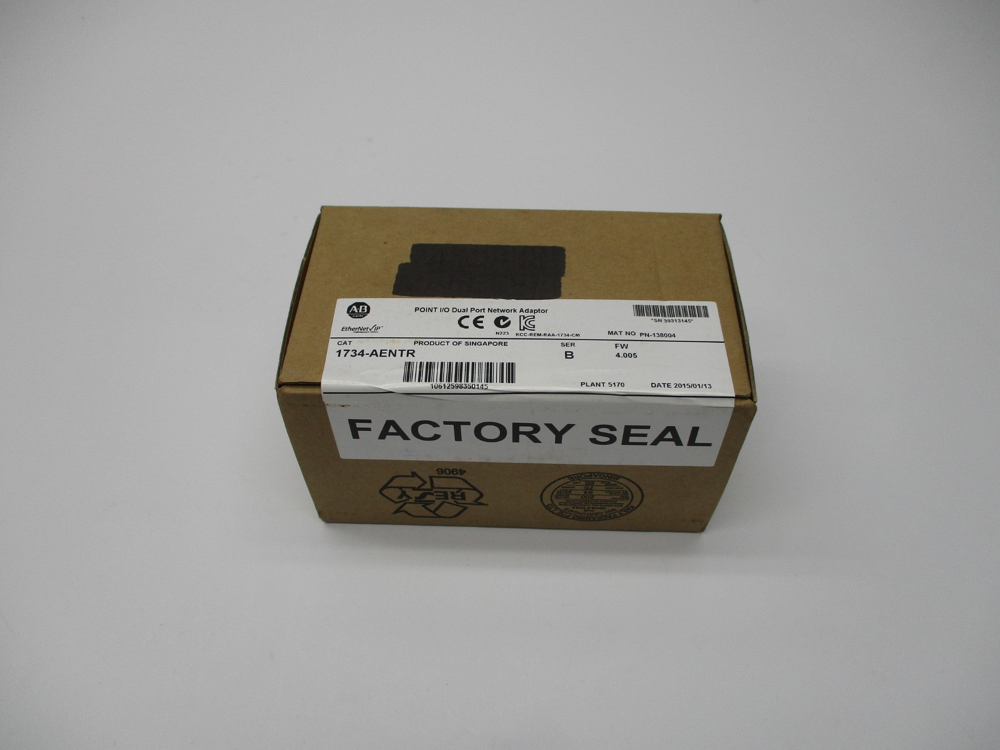 ALLEN BRADLEY 1734-AENTR SER. B F/W: 4.005 DATE: 2015 NSFS