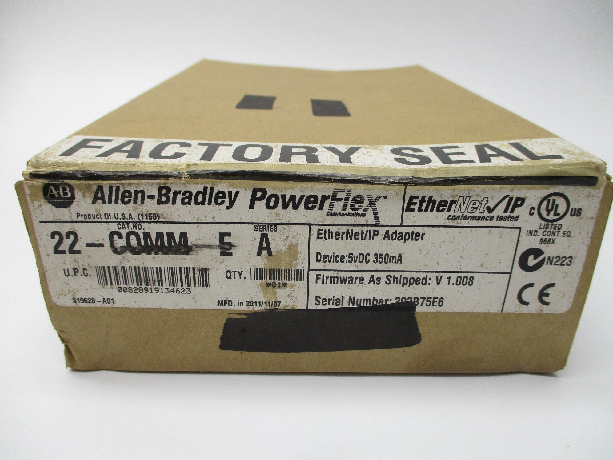 ALLEN BRADLEY 22-COMM-E SER. A F/W: 1.008 DATE: 2011 NSFS
