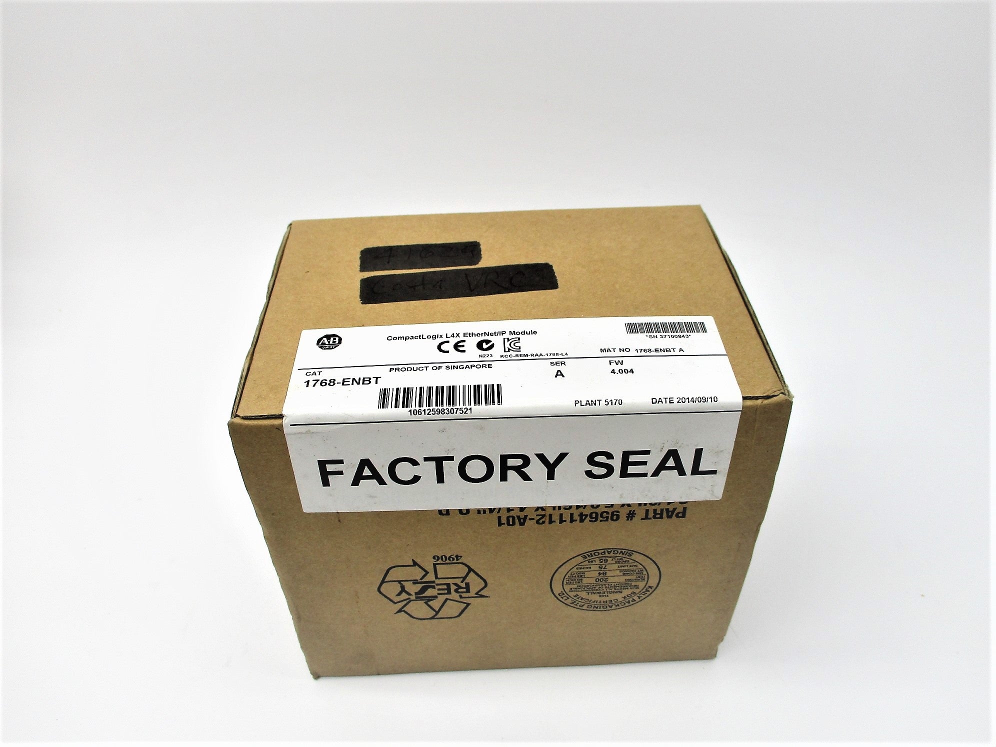ALLEN BRADLEY 1768-ENBT SER. A F/W: 4.004 DATE: 2014/9 NSFS
