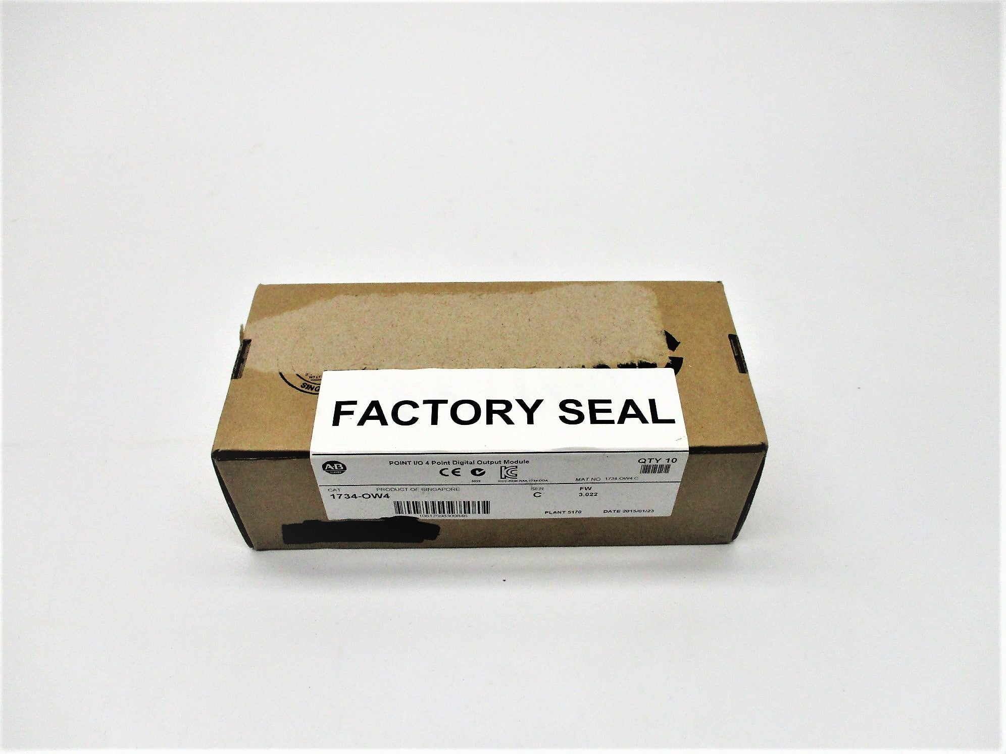 ALLEN BRADLEY 1734-OW4 SER. C F/W: 3.022 (PKG OF 10) DATE: 2015/1 NSFS