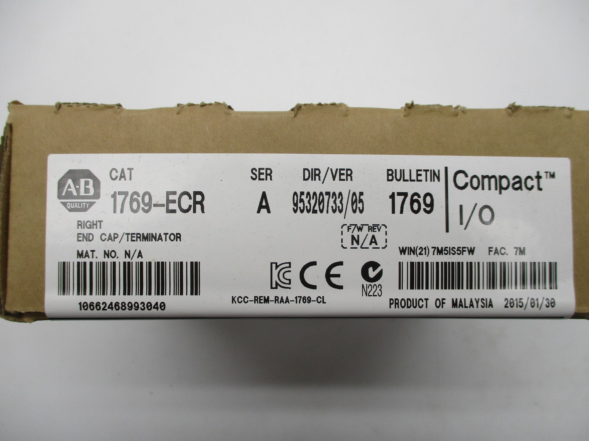 ALLEN BRADLEY 1769-ECR SER. A DATE: 2015 NSFS