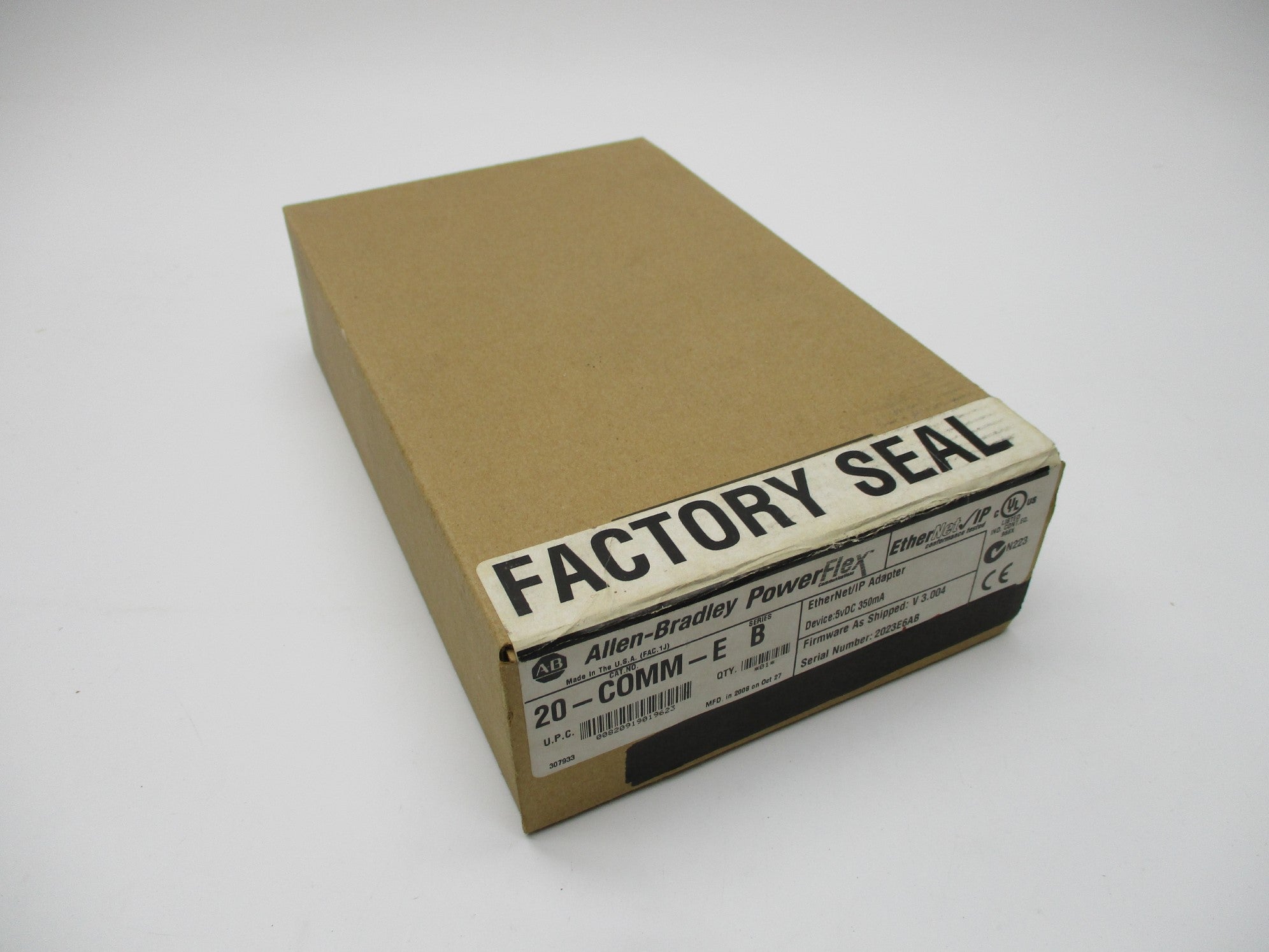 ALLEN BRADLEY 20-COMM-E SER. B F/W 3.004 DATE: 2008 NSFS
