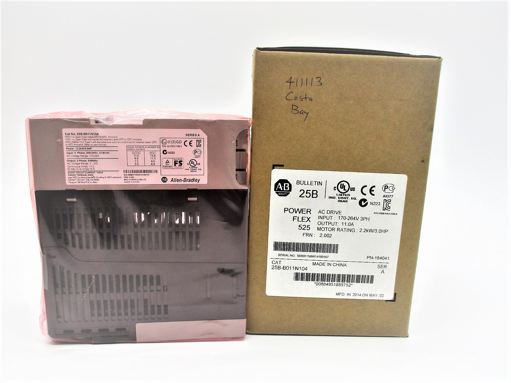 ALLEN BRADLEY 25B-B011N104 SER. A F/W: 2.002 NSMP