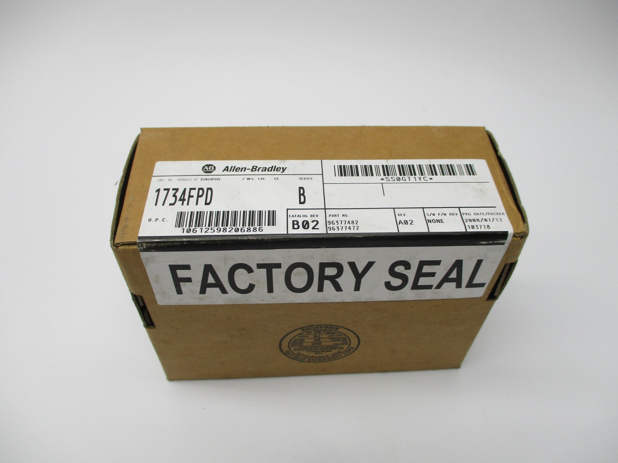 ALLEN BRADLEY 1734-FPD SER. B DATE: 2008 NSFS