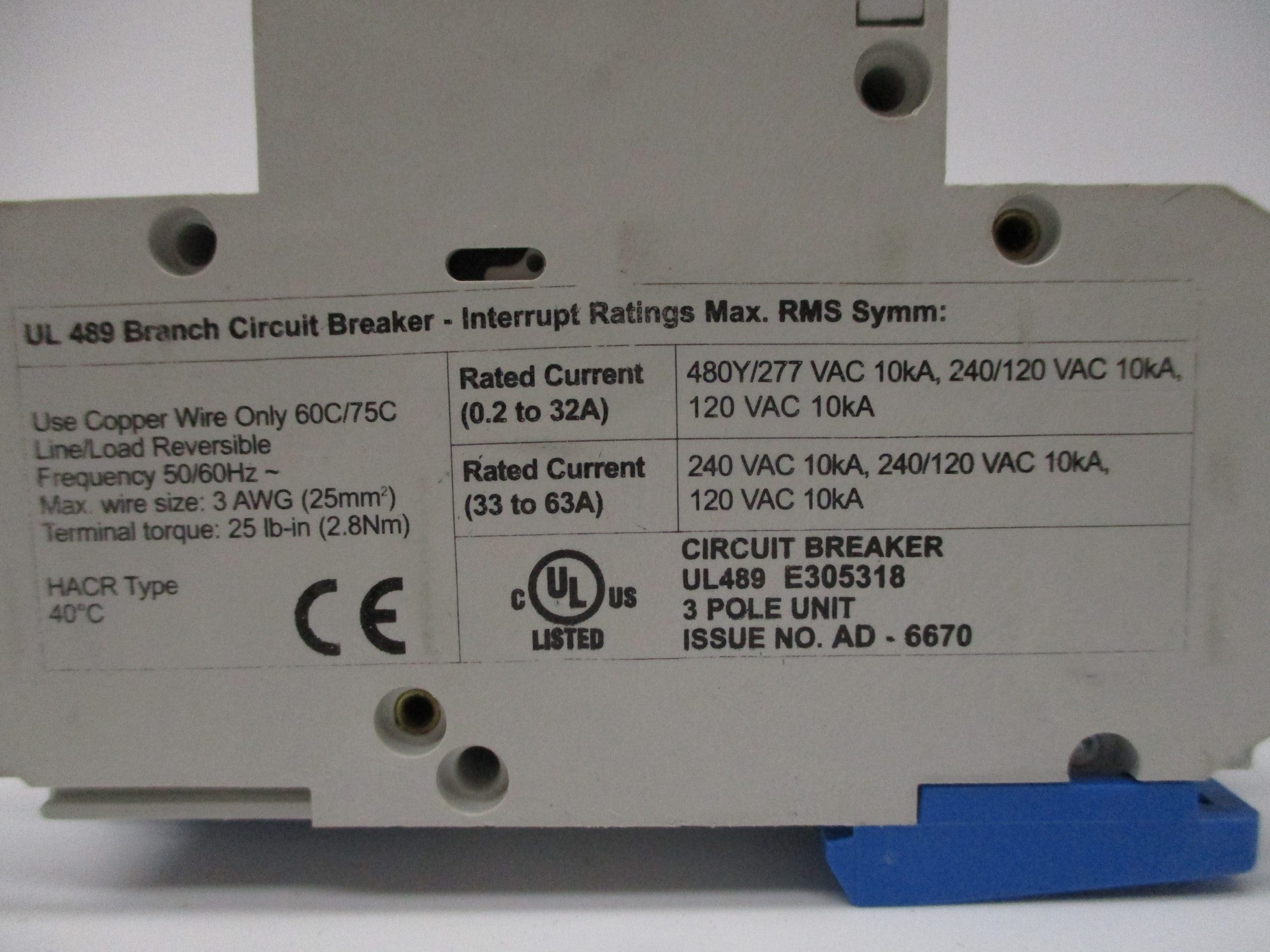 ALTECH 3C30UL 30A 480/277VAC NSNP