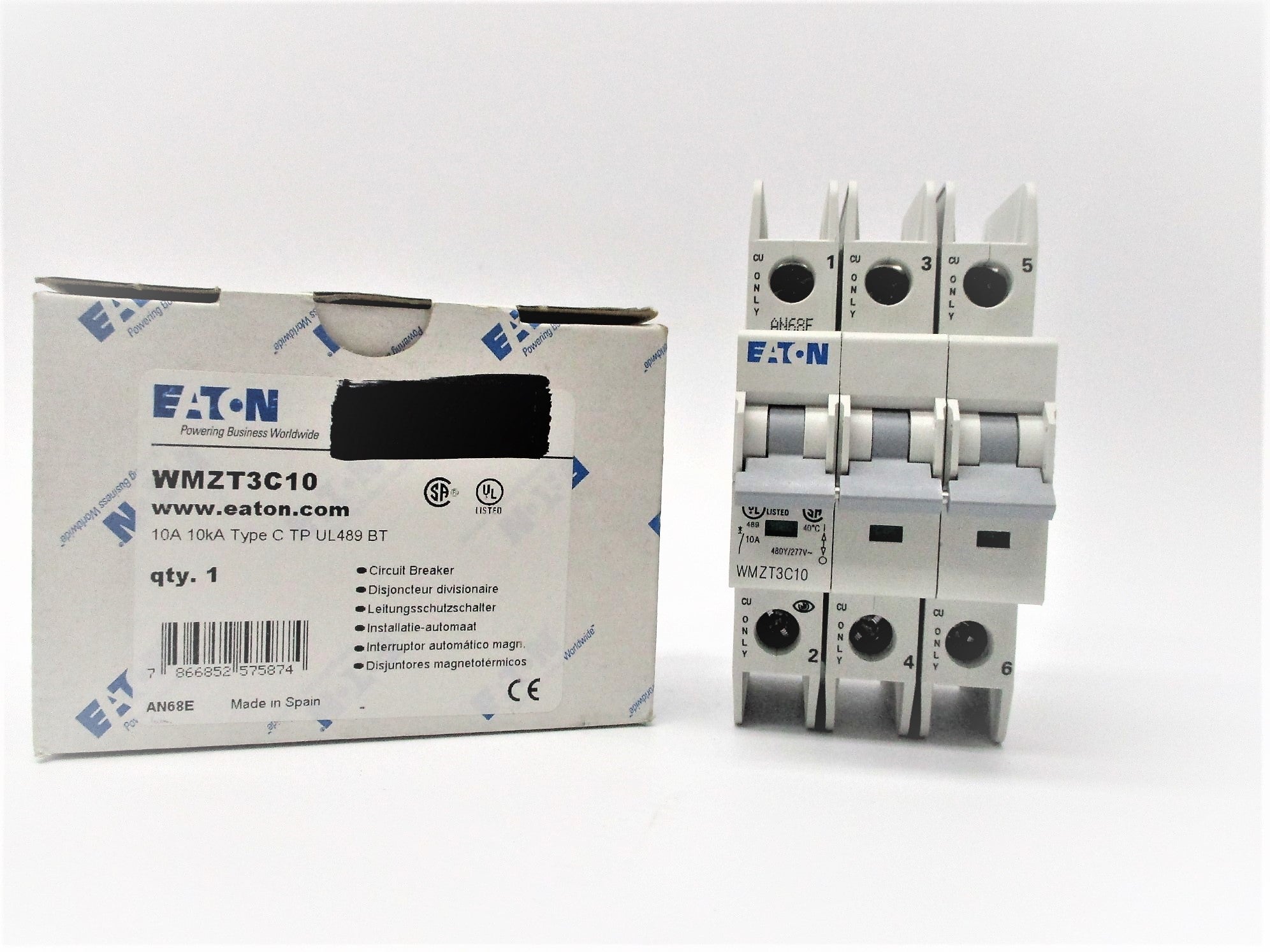 EATON WMZT3C10 277V 10A NSMP