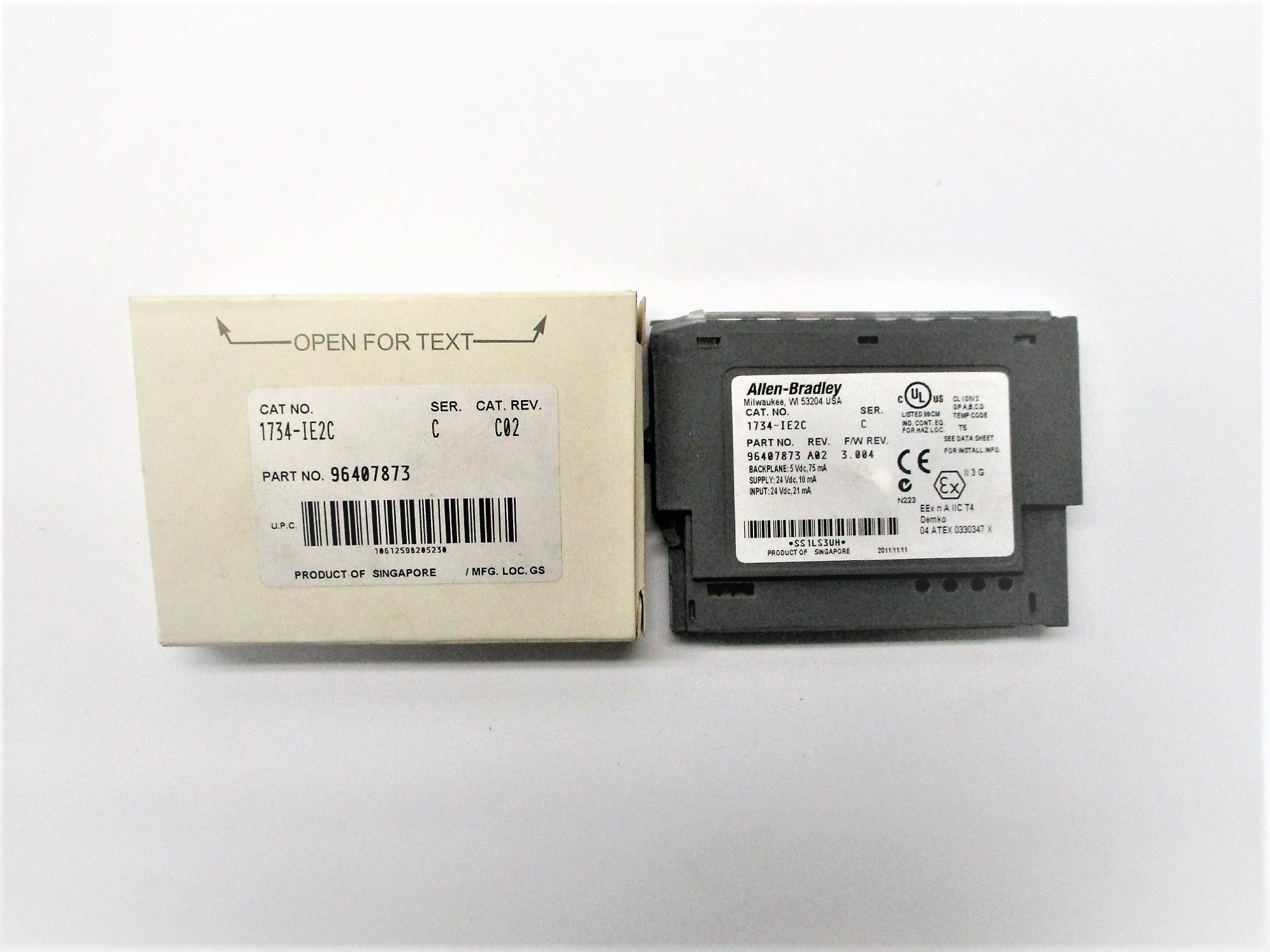 ALLEN BRADLEY 1734-IE2C SER. C F/W: 3.004 NSMP