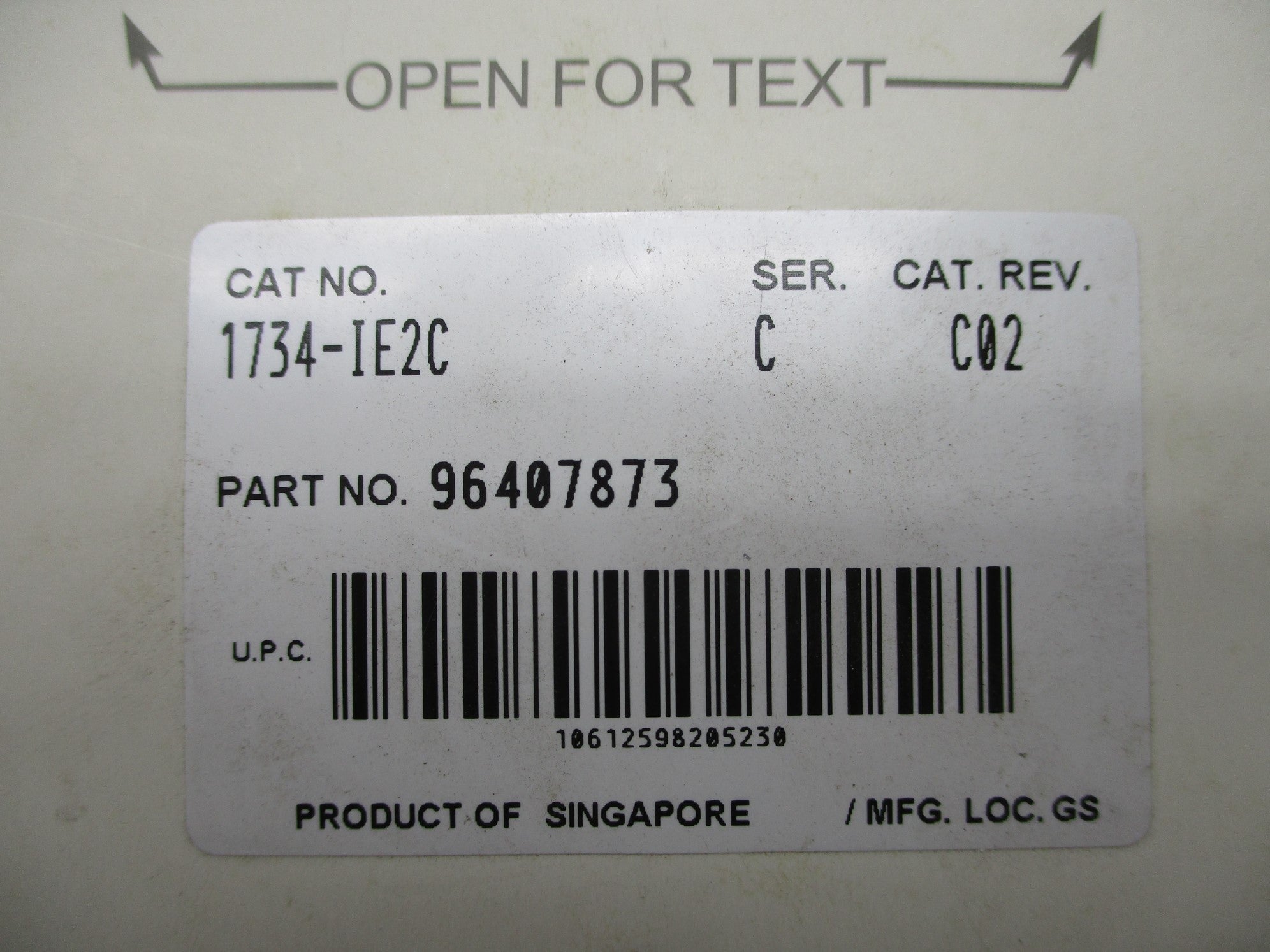 ALLEN BRADLEY 1734-IE2C SER. C F/W: 3.004 NSMP