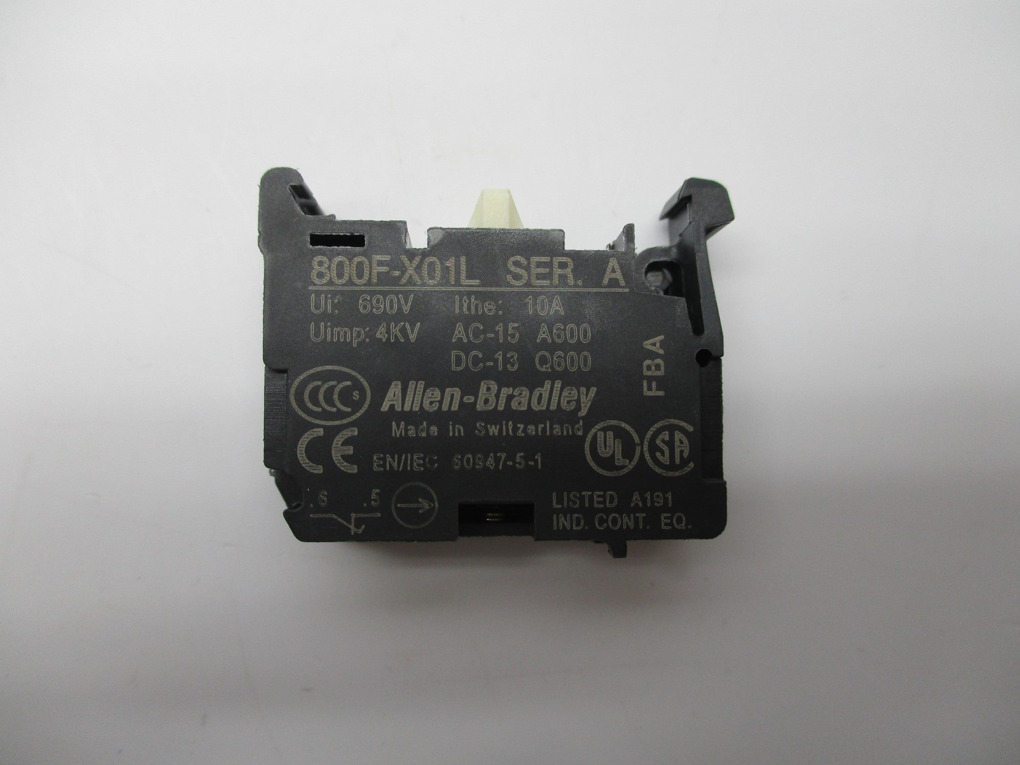 ALLEN BRADLEY 800F-X01L SER. A NSNP