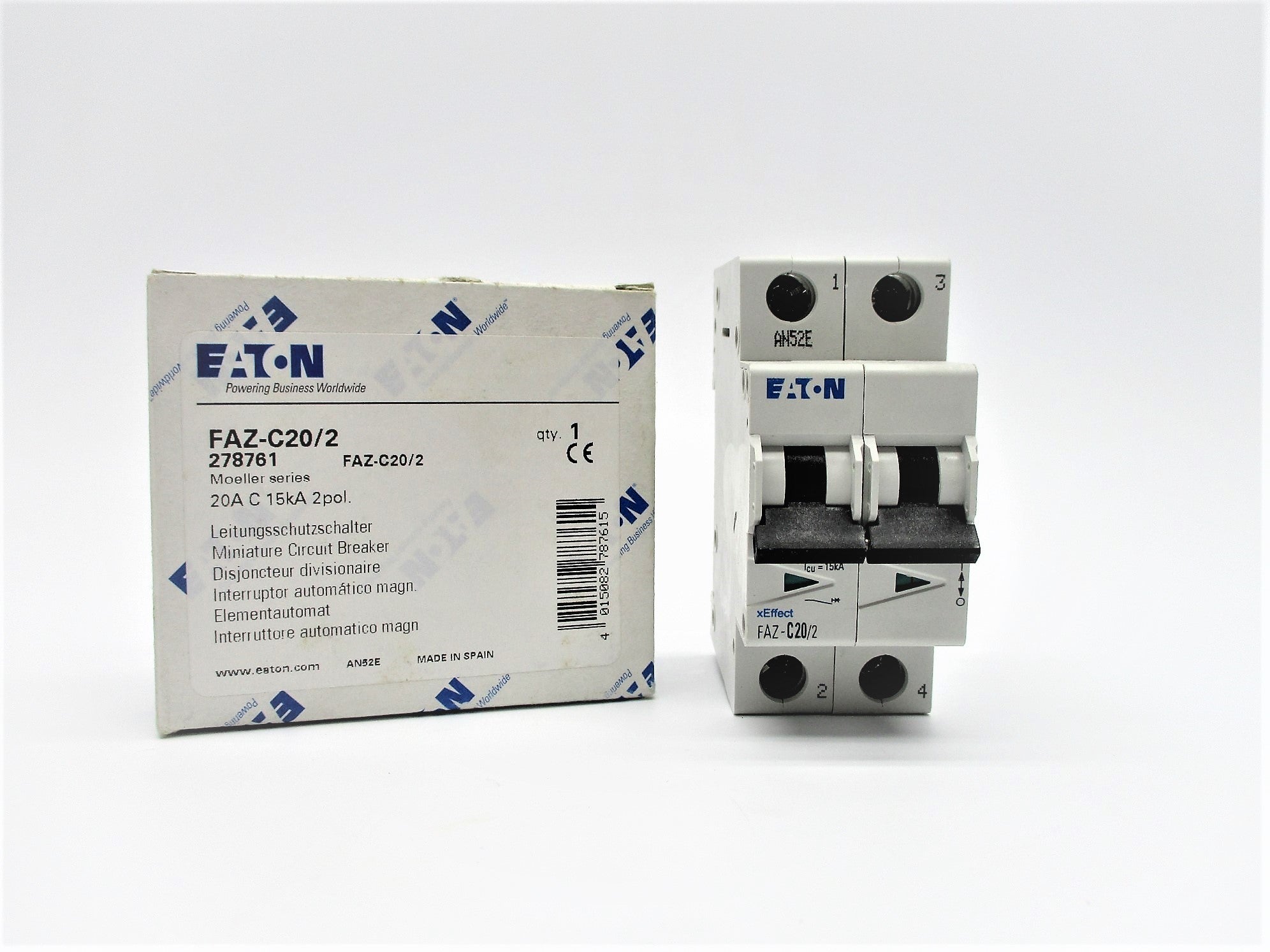 EATON FAZ-C20/2 20A NSMP