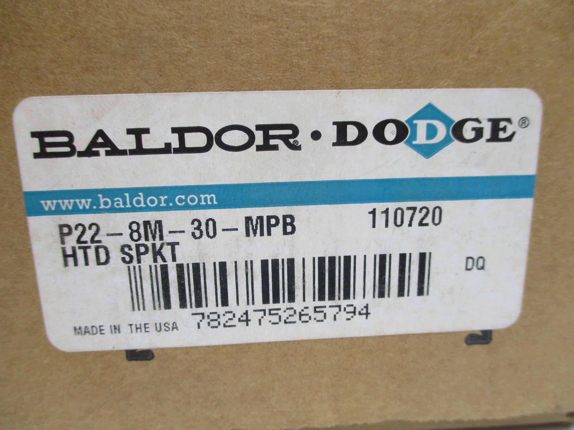 BALDOR DODGE P22-8M-30-MPB 110720 NSMP