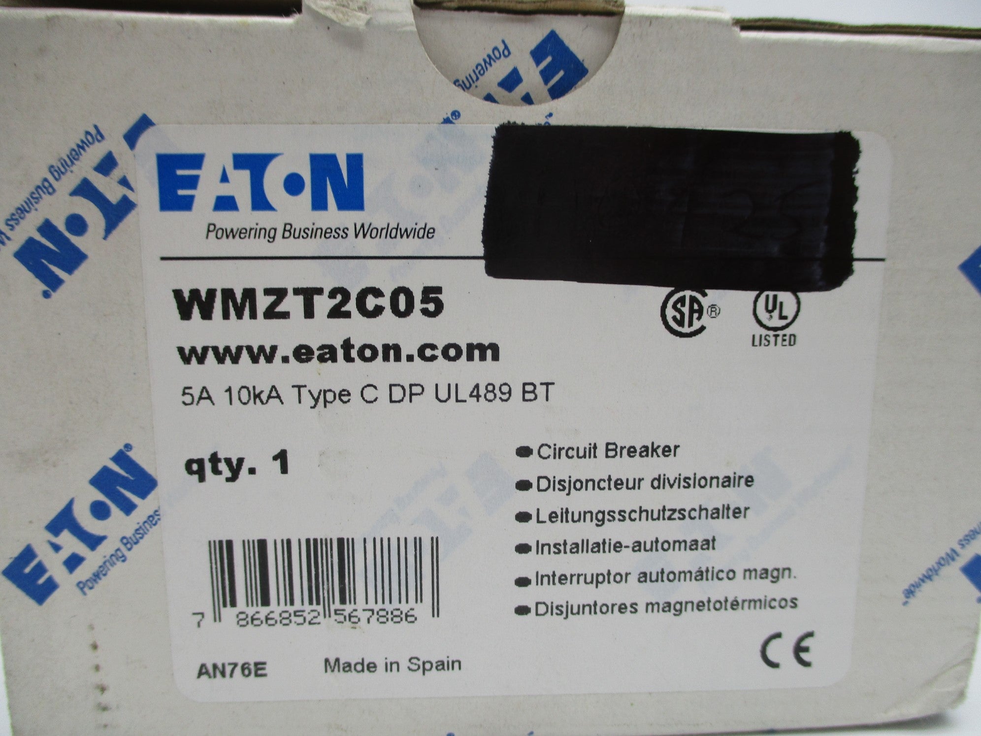 EATON WMZT2C05 5A 277V NSMP