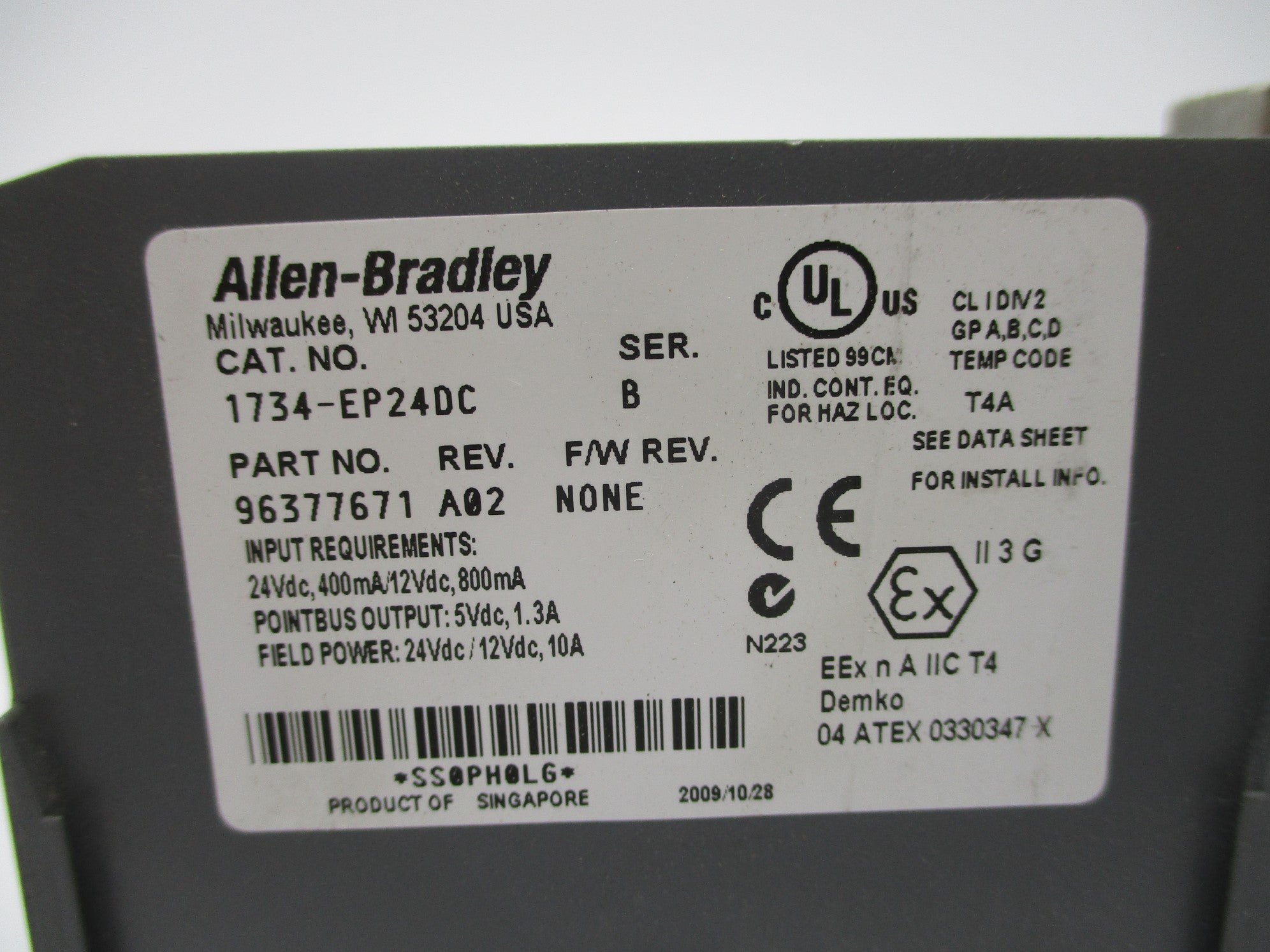 ALLEN BRADLEY 1734-EP24DC SER. B UNMP