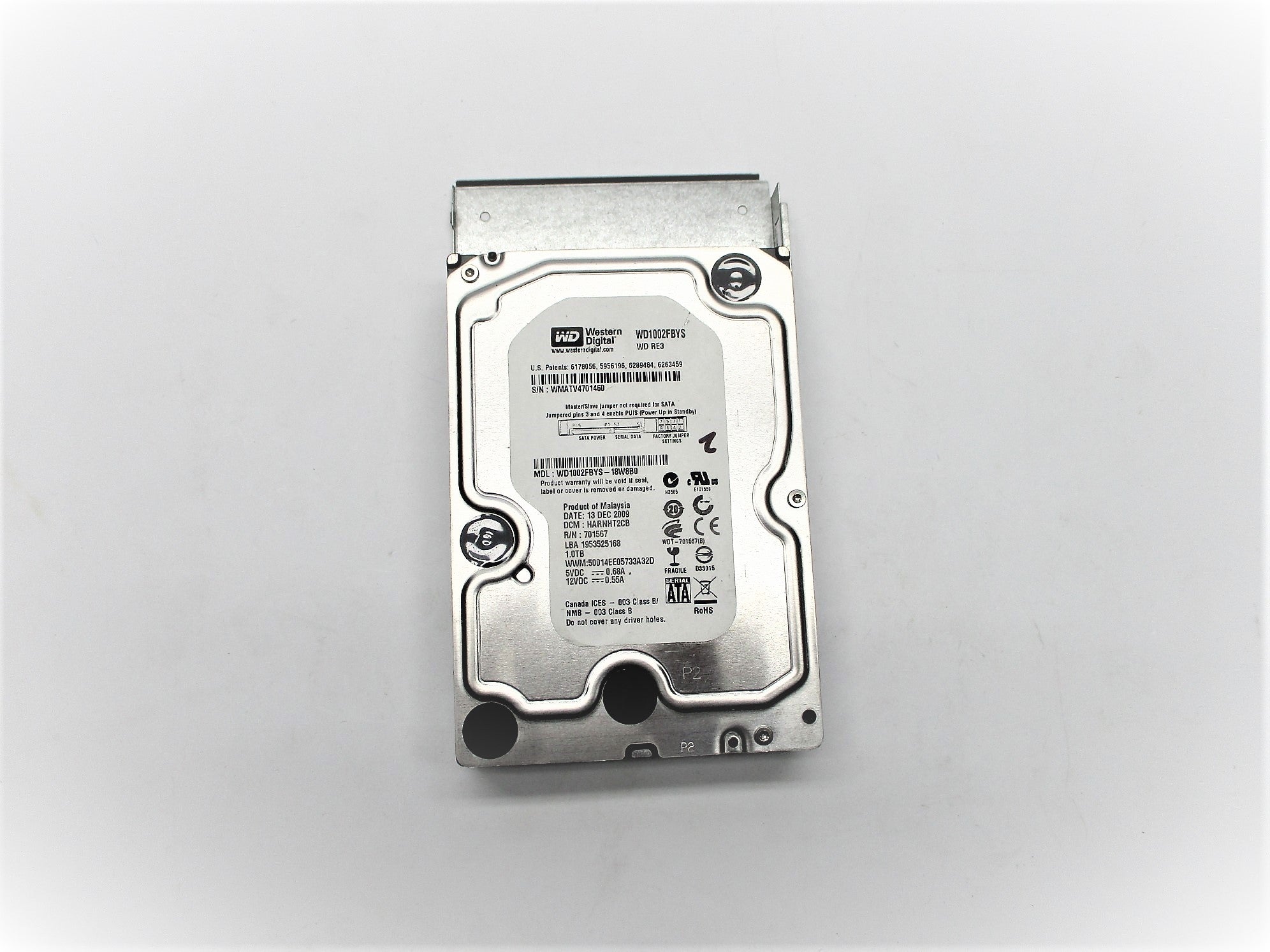 WESTERN DIGITAL WD1002FBYS-18W8B0 UNMP