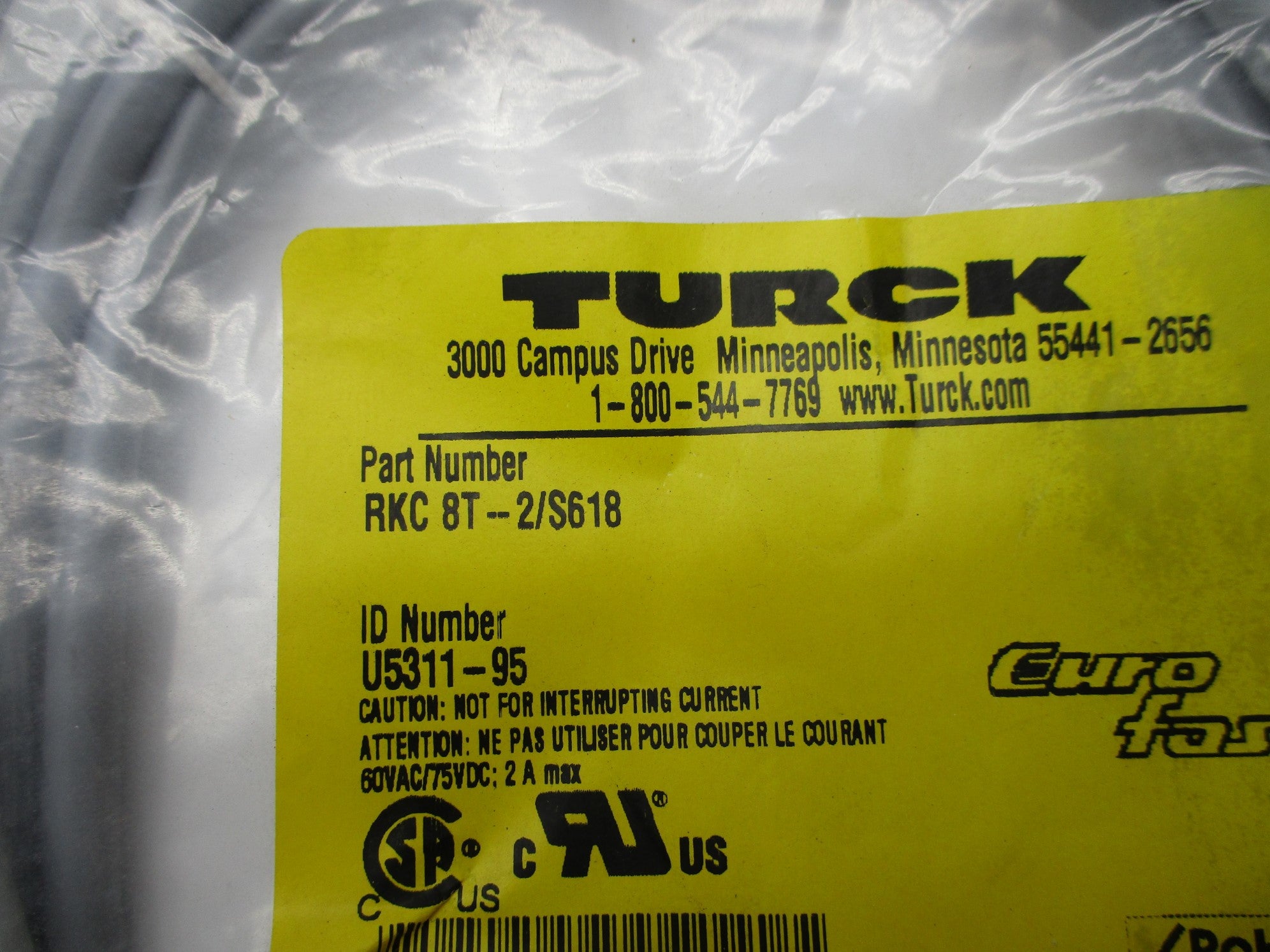 TURCK RKC8T-2/S618 NSMP