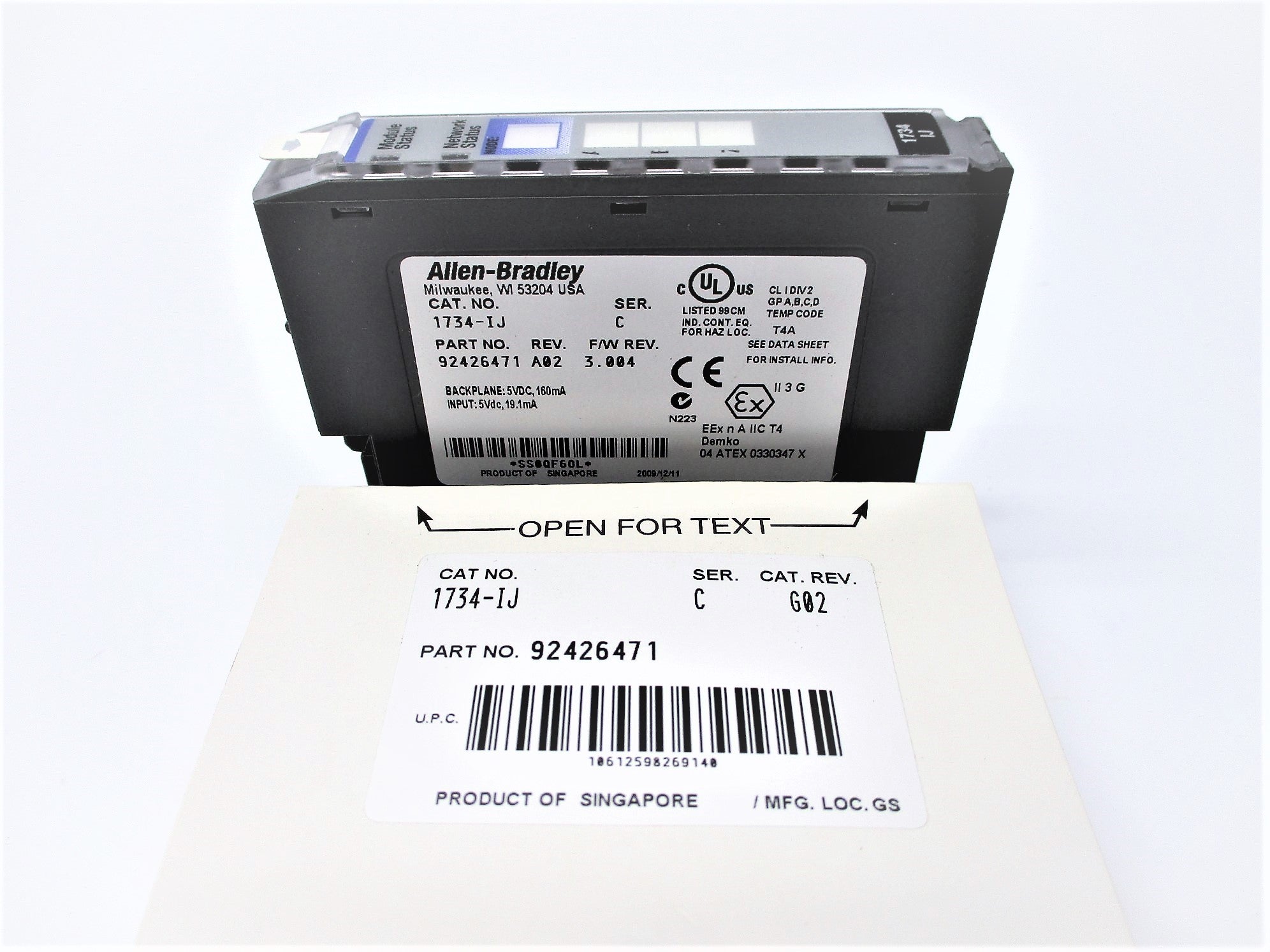 ALLEN BRADLEY 1734-IJ SER. C F/W: 3.004 NSMP