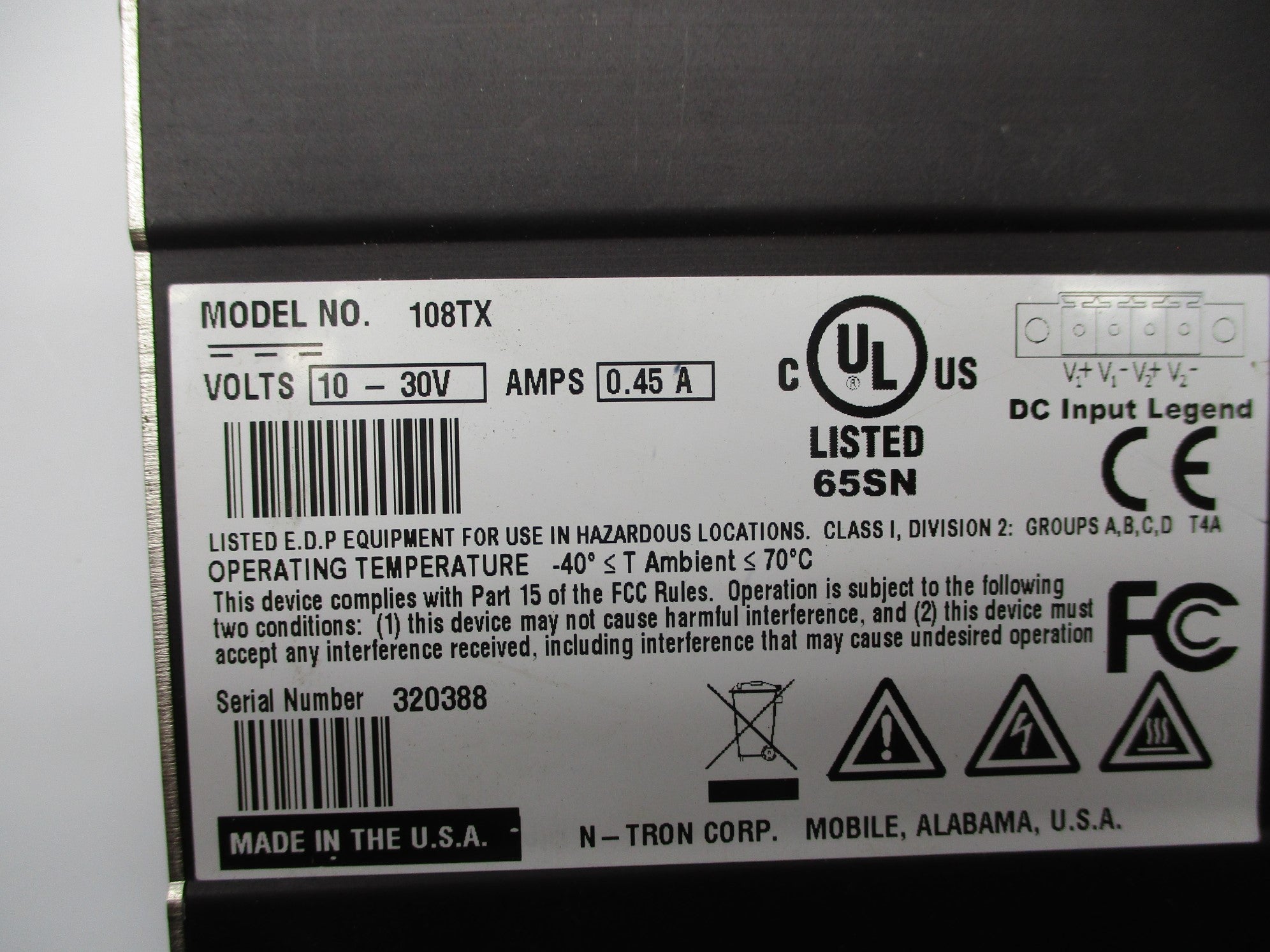 N-TRON 108TX UNMP