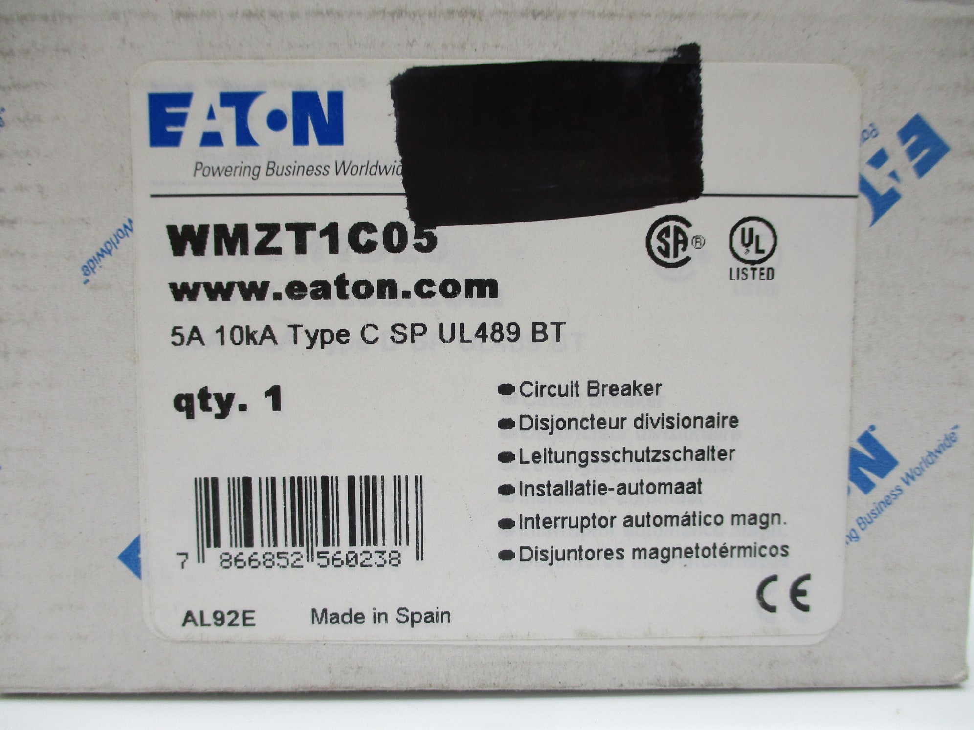 EATON WMZT1C05 277V 5A NSMP