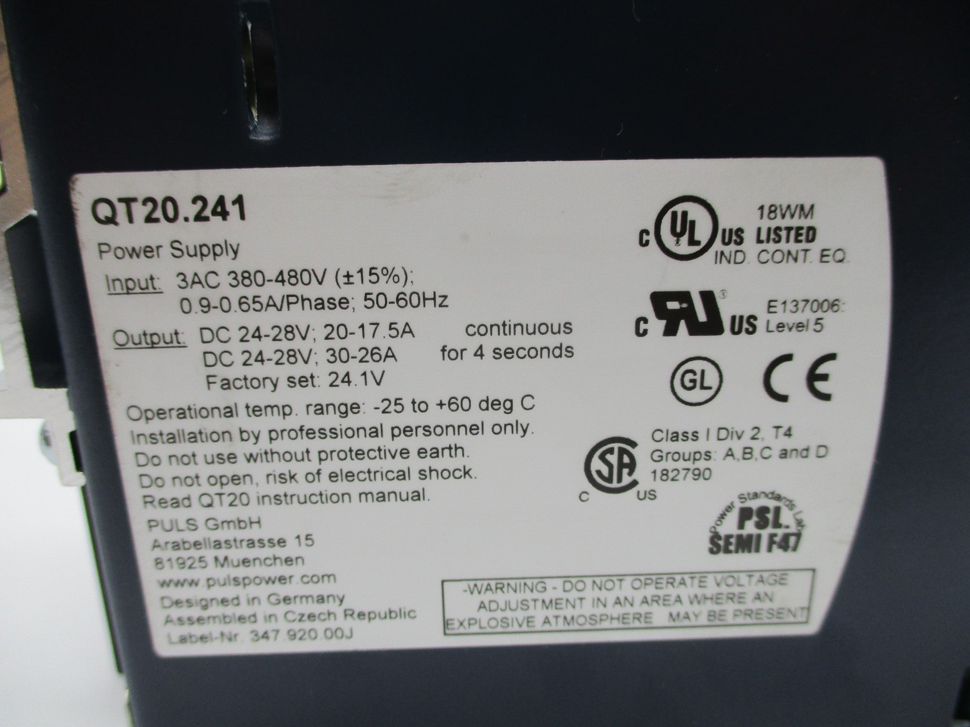 PULS QT20.241 NSNP