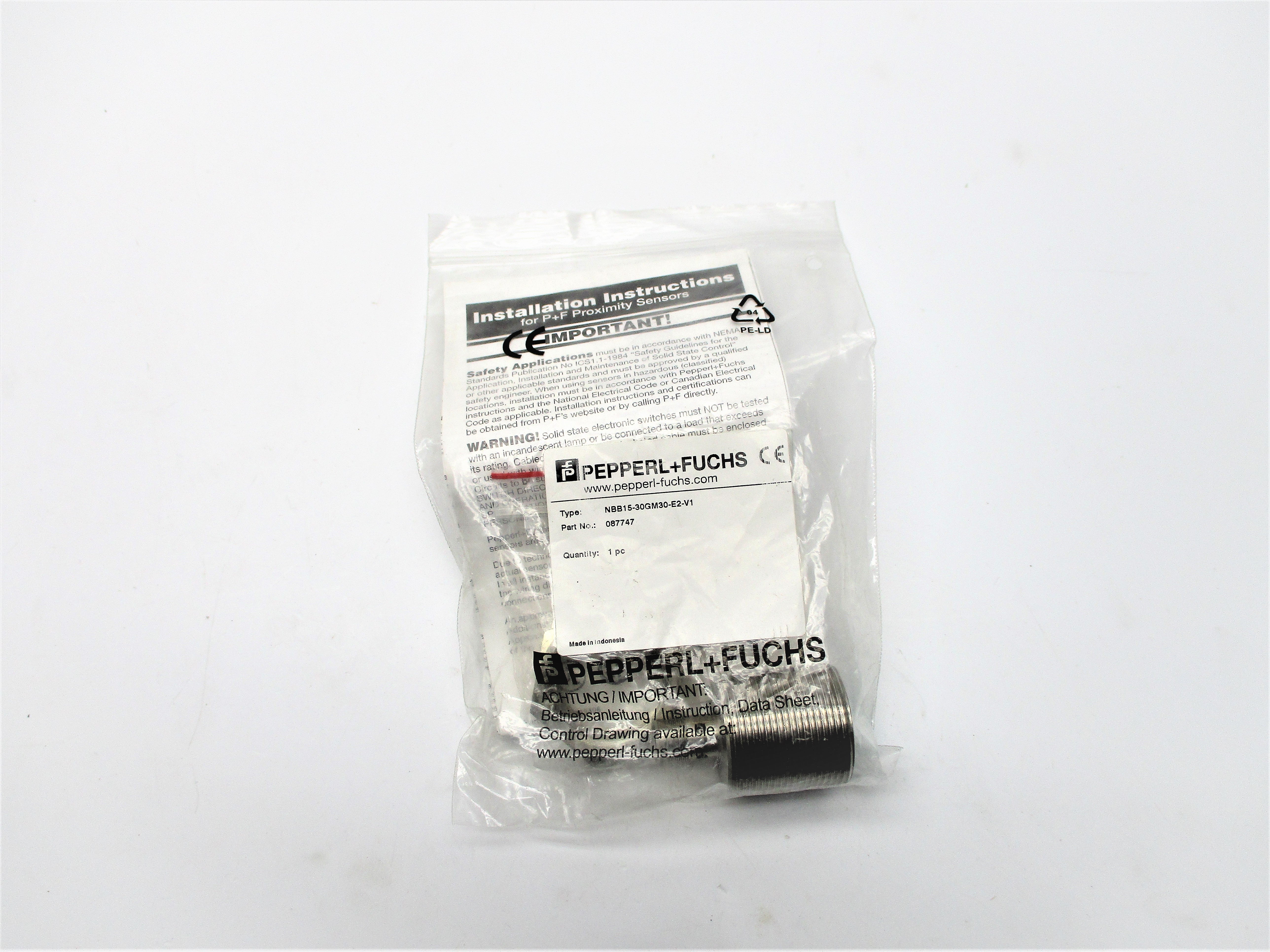 PEPPERL+FUCHS NBB15-30GM30-E2-V1 NSMP
