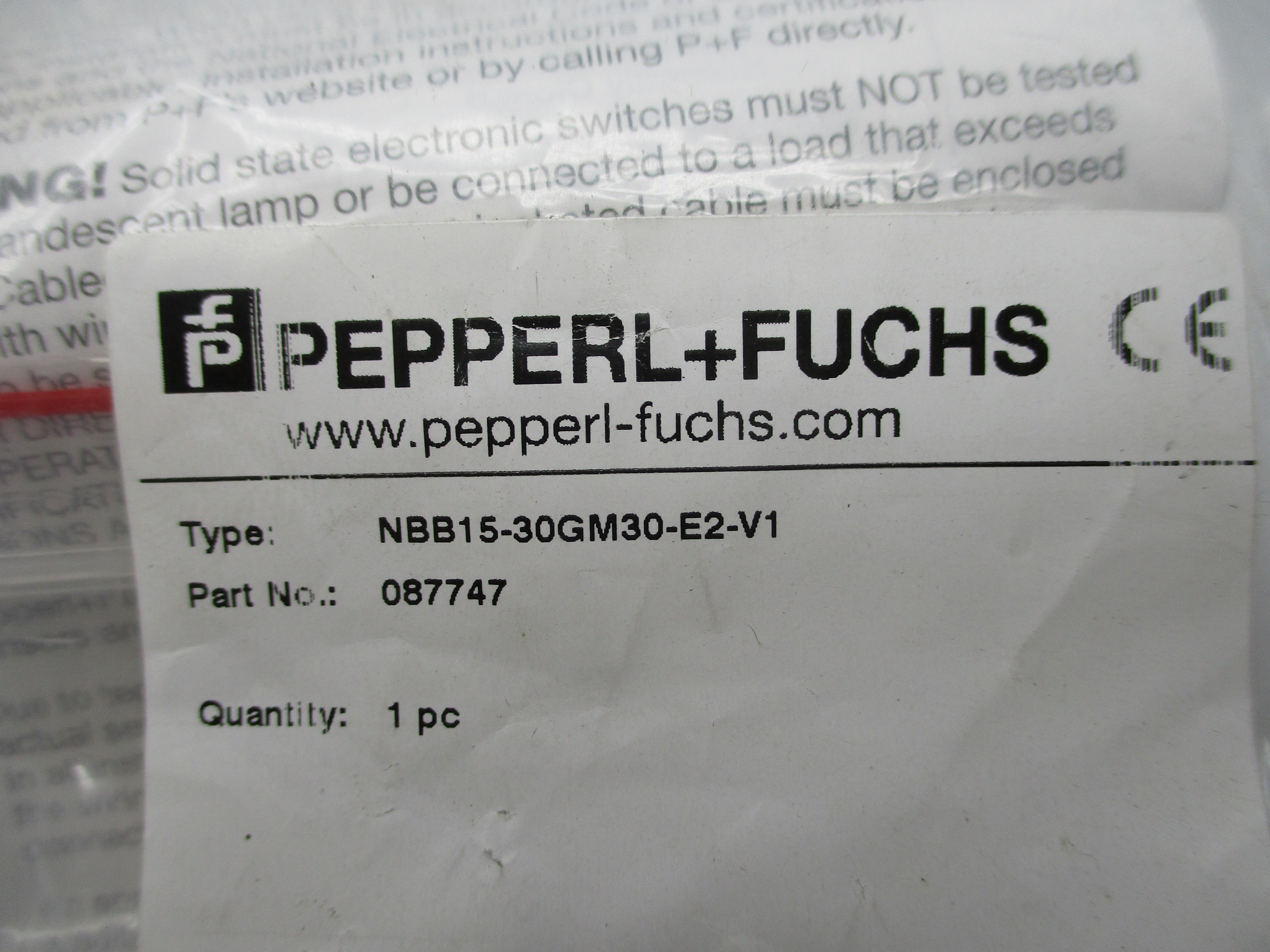 PEPPERL+FUCHS NBB15-30GM30-E2-V1 NSMP