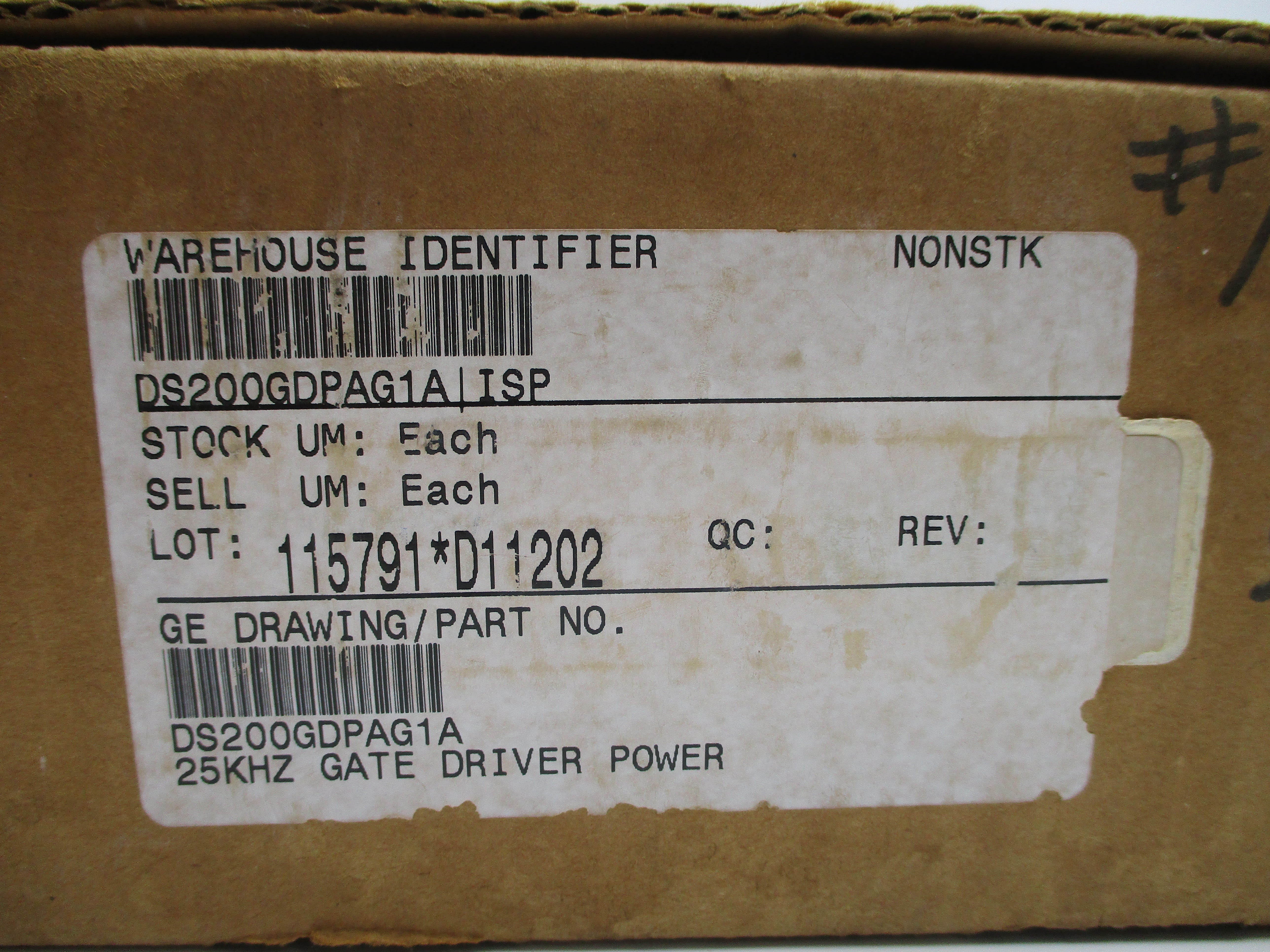 GENERAL ELECTRIC DS200GDPAG1A NSMP