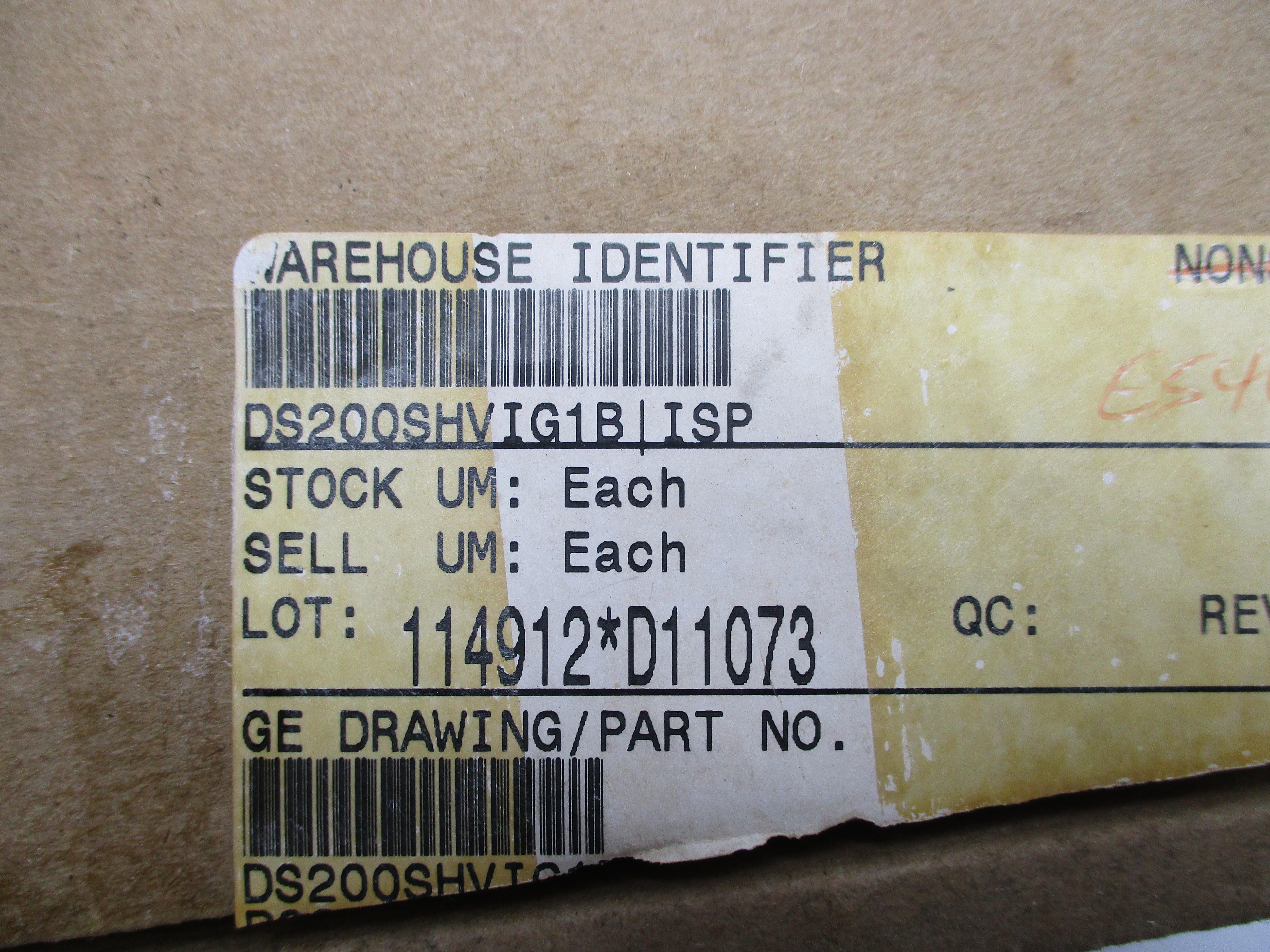 GENERAL ELECTRIC DS200SHVIG1B NSMP
