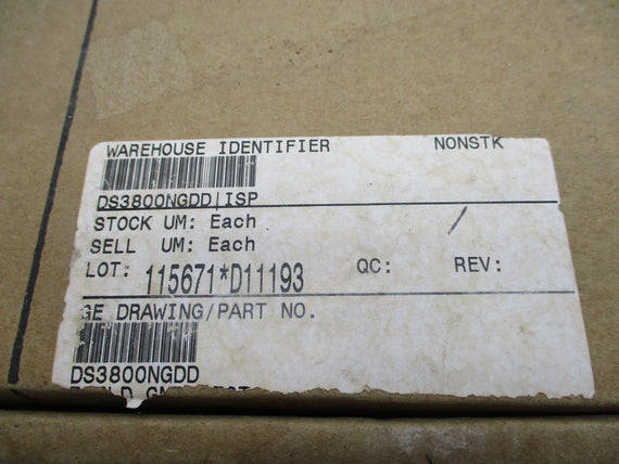 GENERAL ELECTRIC DS3800NGDD NSMP